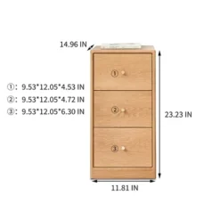 Modern Dresser For Bedroom, 3 Chest Of Drawer Nightstand, Large Capacity Oak Wood Cabinet, Slim Kids Dresser For Home Closets Living Room Bedroom 11 Modern Dresser For Bedroom, 3 Chest Of Drawer Nightstand, Large Capacity Oak Wood Cabinet, Slim Kids Dresser For Home Closets Living Room Bedroom -Garvee Sales GUEST 4a004321 6e3f 4136 8a90 783f41750f96