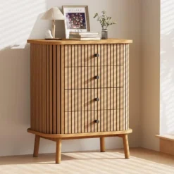 Fluted 4 Drawers Dresser, Tall Modern Chest Of Drawers, Bedroom Dressers With Drawers 10 Fluted 4 Drawers Dresser, Tall Modern Chest Of Drawers, Bedroom Dressers With Drawers -Garvee Sales GUEST 4a5d399a 2b56 4745 b51b 1cbf9836f8b4