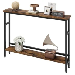 Narrow Console Table, 5.9” Slim Entryway Table, 2 Tier Console Tables For Entryway 19 Narrow Console Table, 5.9” Slim Entryway Table, 2 Tier Console Tables For Entryway -Garvee Sales GUEST 4a8272d9 4acb 43b6 8782 7c69c91baa85