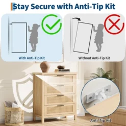 Fluted Drawer Dresser For Bedroom, Mid Century Modern Chest Of Drawers, Wooden Fluted Dresser Chest With Clothes Storage Cabinet, Oak & White 14 Fluted Drawer Dresser For Bedroom, Mid Century Modern Chest Of Drawers, Wooden Fluted Dresser Chest With Clothes Storage Cabinet, Oak & White -Garvee Sales GUEST 4a8c8c15 13bc 4f2e be5a 9c8fa78e9ac1