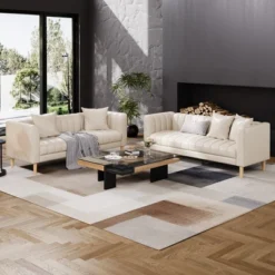 Garvee Faux Leather Sofa Couch, Modern 78" W Sofa With Deep Seats, 3 Seater Sofa Couch With 2 Throw Pillows And Wood Legs, For Living Room 12 Garvee Faux Leather Sofa Couch, Modern 78" W Sofa With Deep Seats, 3 Seater Sofa Couch With 2 Throw Pillows And Wood Legs, For Living Room -Garvee Sales GUEST 4b1f7274 34c6 411a a06b 709483a249bd