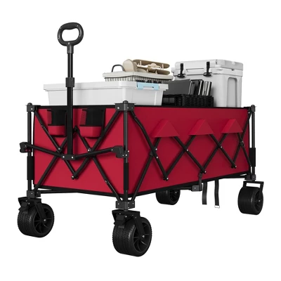 Wagon Cart Foldable With 460lbs Weight Capacity, Heavy Duty 360L Folding Utility Garden Cart For Beach, Camping, Outdoor 10 Wagon Cart Foldable With 460lbs Weight Capacity, Heavy Duty 360L Folding Utility Garden Cart For Beach, Camping, Outdoor - Image 10