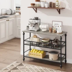 Garvee 43" Console Table, 3-Tier Entryway Narrow Sofa Table With Shelves, Side Tables For Living Room, Hallway, Bedroom -Garvee Sales GUEST 5358d199 8057 484f ad88 91f27a5de365 1