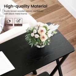 Whizmax 2-Tier Narrow Console Sofa Side Table For Entryway, Hallway, Living Room -Garvee Sales GUEST 53a71afe b2f4 4c49 8a70 a9497d22e750