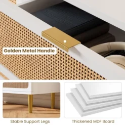 Garvee Rattan 5 Drawer Dresser For Bedroom, Tall Dresser With Deep Drawers, Large Chest Of Drawers For Closet With Wide Top For Living Room, Hallway 10 Garvee Rattan 5 Drawer Dresser For Bedroom, Tall Dresser With Deep Drawers, Large Chest Of Drawers For Closet With Wide Top For Living Room, Hallway -Garvee Sales GUEST 53d403e1 5bdf 4fe4 91d3 8c6e2c601d79