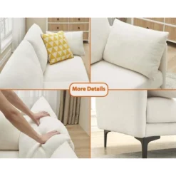 Garvee 78 Inch Sofa, 3 Seater Sofa, Comfy Modern Couch With 2 Pillows, Cozy Lounge Sofa, Sofa Couch For Living Room Apartment Bed Room, Beige 8 Garvee 78 Inch Sofa, 3 Seater Sofa, Comfy Modern Couch With 2 Pillows, Cozy Lounge Sofa, Sofa Couch For Living Room Apartment Bed Room, Beige -Garvee Sales GUEST 542df00f 256b 4e5f 9cba 062d7d6ef4a7