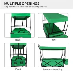 Garvee Collapsible Wagon, Folding Garden Outdoor Park Utility Wagon, Picnic Camping Cart With Wheels For Outdoor Garden, Green -Garvee Sales GUEST 546699c7 9d4f 49c4 a884 2cdb24070450