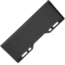 3/8" Skid Steer Attachment Plate, Universal Quick Mount Plate, Grade 50 Structural Steel, Anti-Rust Surface, Silver