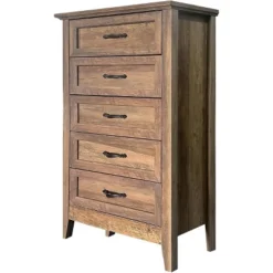 Chest Of Dresser, Wood Vintage Dresser 5 Drawer, Tall Dressers For Closet, Dressers For Storage Organizer, For Closet Living Room, Kids Bedroom -Garvee Sales GUEST 5553aeaa 5f54 40f9 9bf3 3586b4cad1b1