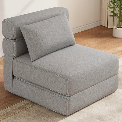Modern Convertible Sleeper Chair With Upgraded Pillow, Foldable Memory Foam Sleepers, Comfy Floor Sofa 8 Modern Convertible Sleeper Chair With Upgraded Pillow, Foldable Memory Foam Sleepers, Comfy Floor Sofa - Image 8