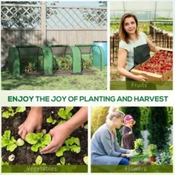 Mini Greenhouse With Roll-Up Zippered Doors, Steel Frame, UV Waterproof Cover, Portable Outdoor Tunnel Green House For Herbs, Flowers, Seedlings 13 Mini Greenhouse With Roll-Up Zippered Doors, Steel Frame, UV Waterproof Cover, Portable Outdoor Tunnel Green House For Herbs, Flowers, Seedlings -Garvee Sales GUEST 562e4a48 a68f 4992 8629 e3d46374bdf2