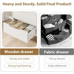 6 Dresser For Bedroom, 47.2" Wide Dresser, Freestanding Vertical Drawer Cabinet With Storage, Wooden Closet Storage Chest For Living Room, Hallway 13 6 Dresser For Bedroom, 47.2" Wide Dresser, Freestanding Vertical Drawer Cabinet With Storage, Wooden Closet Storage Chest For Living Room, Hallway -Garvee Sales GUEST 563c342d 4f8b 411a 9388 5c3b80d71216