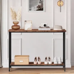 Narrow Entryway Table, Console Table With Storage Shelves, Thin Behind Couch Table, Skinny Sofa Table, Gray Entry Tabley 11 Narrow Entryway Table, Console Table With Storage Shelves, Thin Behind Couch Table, Skinny Sofa Table, Gray Entry Tabley -Garvee Sales GUEST 5652a5bc 2cde 4956 9139 c0f8bd42a1a7