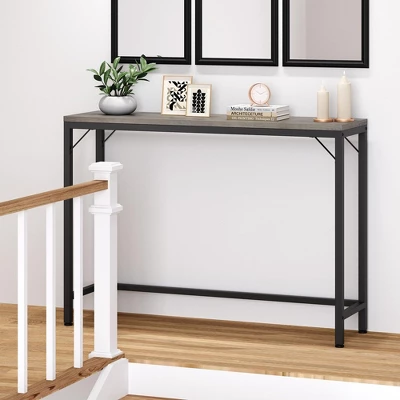 9.1" Narrow Console Table, Behind Couch Table For Living Room 7 9.1" Narrow Console Table, Behind Couch Table For Living Room - Image 7