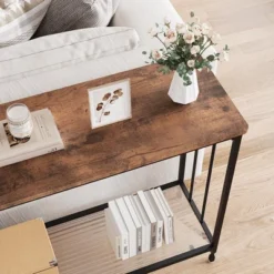 Whizmax Console Table, Sofa Tables Narrow Entryway Table With Glass Shelf And Metal Frame For Living Room, Foyer, Bedroom 14 Whizmax Console Table, Sofa Tables Narrow Entryway Table With Glass Shelf And Metal Frame For Living Room, Foyer, Bedroom -Garvee Sales GUEST 585a8c16 33fc 4c09 bb19 5df69ecdade0
