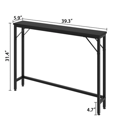 Narrow Console Table, 39.3" Small Entryway Table, Thin Sofa Table 3 Narrow Console Table, 39.3" Small Entryway Table, Thin Sofa Table - Image 3