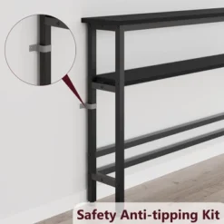 Whizmax 39.4" Narrow Sofa Table, 2 Tier Skinny Console Table With Adjustable Shelf, Slim Behind Couch Table For Living Room, Entryway, Hallway 14 Whizmax 39.4" Narrow Sofa Table, 2 Tier Skinny Console Table With Adjustable Shelf, Slim Behind Couch Table For Living Room, Entryway, Hallway -Garvee Sales GUEST 59e9b6a8 f90d 410e a879 12f4a89c79c3