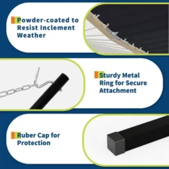 Instant-Setup 2-Person Hammock With Steel Stand – 450lb Capacity Portable Outdoor Hammock (Deep Gray/Brazilian) 13 Instant-Setup 2-Person Hammock With Steel Stand – 450lb Capacity Portable Outdoor Hammock (Deep Gray/Brazilian) -Garvee Sales GUEST 5a7d8a4d 2762 4c08 b3c8 bccd8556becd 1