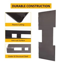 Garvee Heavy-Duty Skid Steer Mount Plate, 1/4" Thickness And 3000LBS Weight Capacity, Easy To Weld Or Bolt To Different Accessories 8 Garvee Heavy-Duty Skid Steer Mount Plate, 1/4" Thickness And 3000LBS Weight Capacity, Easy To Weld Or Bolt To Different Accessories -Garvee Sales GUEST 5d489a28 37e9 4d60 a057 d24751d9b3dc