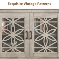 Farmhouse TV Stand For 80 Inch, Mid Century Modern Entertainment Center With LED Lights And Storage, Wooden Media Cabinet Furniture 11 Farmhouse TV Stand For 80 Inch, Mid Century Modern Entertainment Center With LED Lights And Storage, Wooden Media Cabinet Furniture -Garvee Sales GUEST 5d7135a6 a5fc 41fc 8d00 924d0833258d