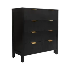 Fluted 4-Drawer Dresser, 30 Inch Large Modern Bedroom Closet Chest Of Drawers With Gold Handles 15 Fluted 4-Drawer Dresser, 30 Inch Large Modern Bedroom Closet Chest Of Drawers With Gold Handles -Garvee Sales GUEST 5dc50743 cffa 4f56 ac58 4460f4d2540e
