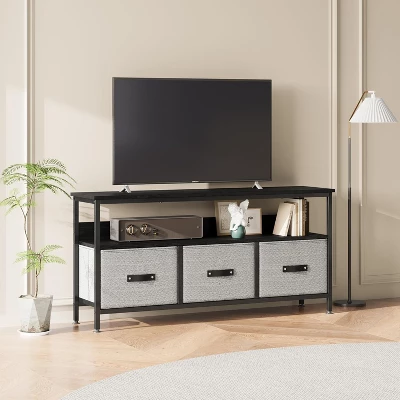 Dresser TV Stand, Entertainment Center With Storage, 55 Inch TV Stand For Bedroom Small TV Stand Dresser With Drawers And Shelves For Living Room 6 Dresser TV Stand, Entertainment Center With Storage, 55 Inch TV Stand For Bedroom Small TV Stand Dresser With Drawers And Shelves For Living Room - Image 6