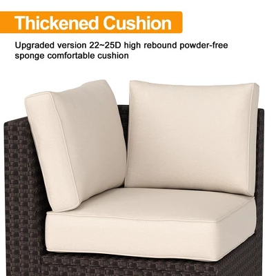 Whizmax 6-Piece Outdoor Patio Furniture Set With Modern Rattan Wicker, Perfect For Garden, Deck, And Backyard 4 Whizmax 6-Piece Outdoor Patio Furniture Set With Modern Rattan Wicker, Perfect For Garden, Deck, And Backyard - Image 4