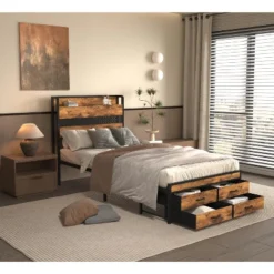 Twin Bed Frames With Headboard, Twin Size Bed Frames With Storage Drawers, Twin Bed, Metal Platform Bed Frame 13 Twin Bed Frames With Headboard, Twin Size Bed Frames With Storage Drawers, Twin Bed, Metal Platform Bed Frame -Garvee Sales GUEST 621c8f38 2393 4ea7 93e8 ec704e484b30