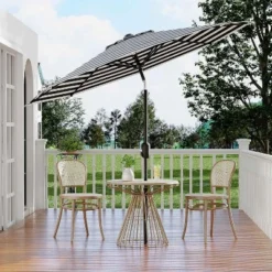 9 FT Patio Umbrella, Table Umbrella Outdoor Patio With Crank Lift & Push Button Tilt, 8 Sturdy Ribs For Yard, Deck, Pool 12 9 FT Patio Umbrella, Table Umbrella Outdoor Patio With Crank Lift & Push Button Tilt, 8 Sturdy Ribs For Yard, Deck, Pool -Garvee Sales GUEST 62a03e51 53bc 4fb0 874a 85c8b0c7ce5f