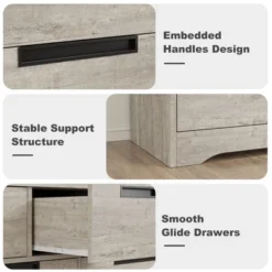 7 Drawer Dresser For Bedroom, Modern Double Dresser Organizer With Embedded Handles Design, Wooden Chest Of Drawers For Living Room, Nursery, Hallway 10 7 Drawer Dresser For Bedroom, Modern Double Dresser Organizer With Embedded Handles Design, Wooden Chest Of Drawers For Living Room, Nursery, Hallway -Garvee Sales GUEST 637e3c33 7879 422e b930 1be02321dd0e