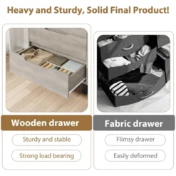 Tall 4-Drawer Dresser, Freestanding Vertical Storage Cabinet For Bedroom, Closet, Living Room, Hallway, Or Entryway 10 Tall 4-Drawer Dresser, Freestanding Vertical Storage Cabinet For Bedroom, Closet, Living Room, Hallway, Or Entryway -Garvee Sales GUEST 68d02540 a41a 4be7 a975 3f8fc8864652