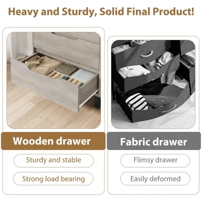 Tall 4-Drawer Dresser, Freestanding Vertical Storage Cabinet For Bedroom, Closet, Living Room, Hallway, Or Entryway 5 Tall 4-Drawer Dresser, Freestanding Vertical Storage Cabinet For Bedroom, Closet, Living Room, Hallway, Or Entryway - Image 5