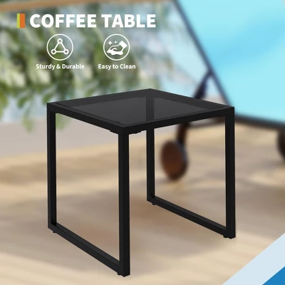 Adjustable Backrest Poolside Loungers Set Of 3, Outdoor Lounge Chairs With Wheels, Patio Chaise Lounge Chairs With Side Table 3 Adjustable Backrest Poolside Loungers Set Of 3, Outdoor Lounge Chairs With Wheels, Patio Chaise Lounge Chairs With Side Table - Image 3