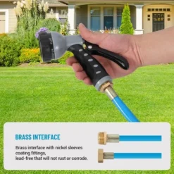 Retractable Garden Hose Reel 5/8 Inch X 90 Ft Wall Mount With 9-Pattern Nozzle -Garvee Sales GUEST 6ad5c22b 145e 490e b044 e0373a4399be 1