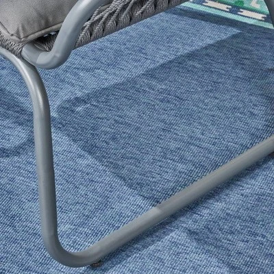 Patio Club Chairs Set Of 2, Outdoor Woven Rope Club Chairs With Steel Frame, Dining Chairs With Water Resistant Cushion For Garden, Backyard 4 Patio Club Chairs Set Of 2, Outdoor Woven Rope Club Chairs With Steel Frame, Dining Chairs With Water Resistant Cushion For Garden, Backyard - Image 4