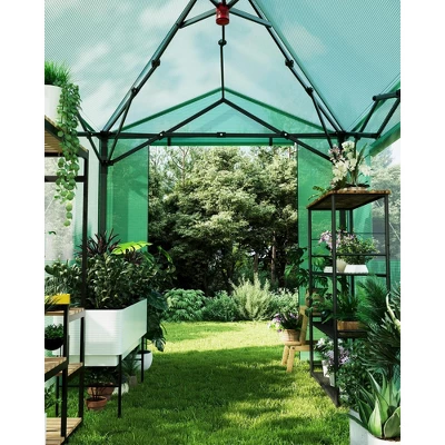 Pop Up Greenhouse,Portable Walk-in Indoor Outdoor Greenhouse For Garden Patio Backyard,Zippered Doors And Window,PE Cover 2 Pop Up Greenhouse,Portable Walk-in Indoor Outdoor Greenhouse For Garden Patio Backyard,Zippered Doors And Window,PE Cover - Image 2