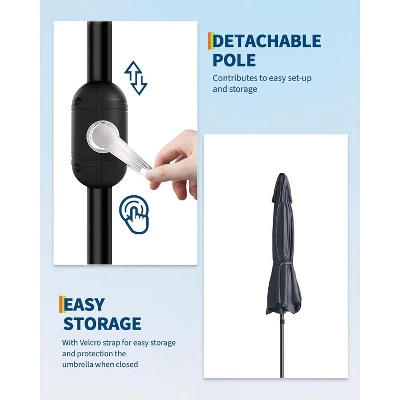 10FT Outdoor Patio Umbrella 11 10FT Outdoor Patio Umbrella - Image 11