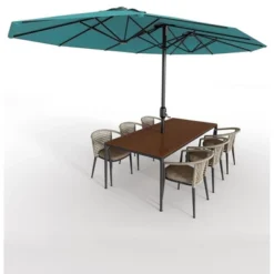 13ft Large Patio Umbrella, Outdoor Double-Sided Rectangle Market Umbrella Outside Umbrellas For Poolside Lawn Backyard 11 13ft Large Patio Umbrella, Outdoor Double-Sided Rectangle Market Umbrella Outside Umbrellas For Poolside Lawn Backyard -Garvee Sales GUEST 6da055b8 84fb 4eb1 a89c 161788b1470b