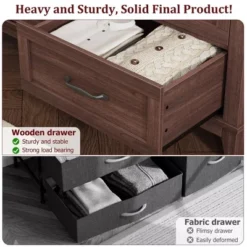 6 Dresser Cabinet, 47" Wide Drawer Dresser With Storage Freestanding, Wooden Closet Dresser Storage Chest For Bedroom Living Room 12 6 Dresser Cabinet, 47" Wide Drawer Dresser With Storage Freestanding, Wooden Closet Dresser Storage Chest For Bedroom Living Room -Garvee Sales GUEST 6fbbee92 a960 48f0 a9f5 9f1c867cdeb2