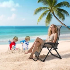 Adjustable Recliner Lounge Chair – 330lbs Capacity, Foldable Design With Wide Armrests For Poolside, Patio, Balcony (Blac -Garvee Sales GUEST 6fc1ad0b b827 4697 92cc 5f874c9697cc