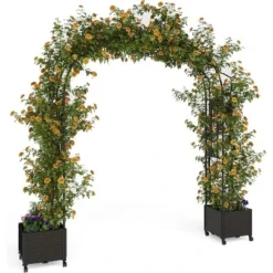 Garden Arch Trellis For Climbing Plants, Metal Wedding Arch Flowers Frame Backdrop Stand, For Wedding Garden Party Plant,Raised Planter Box 16 Garden Arch Trellis For Climbing Plants, Metal Wedding Arch Flowers Frame Backdrop Stand, For Wedding Garden Party Plant,Raised Planter Box -Garvee Sales GUEST 70782074 8644 4abd bf7e 664cf776d5cb