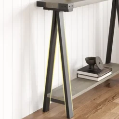 Farmhouse Console Table, 43.3" Entryway Table With Storage, 2 Tier Sofa Table With Metal Frame And MDF, Behind Couch Table For Living Room 12 Farmhouse Console Table, 43.3" Entryway Table With Storage, 2 Tier Sofa Table With Metal Frame And MDF, Behind Couch Table For Living Room -Garvee Sales GUEST 7100e472 8808 4f2d 81d3 dd3029bc9049