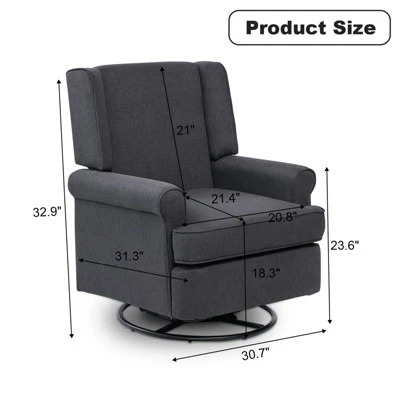 Swivel Glider Rocker Recliner,Swivel Recliner,Nursery Glider Chair, Soothing Rocking Motion 1 Swivel Glider Rocker Recliner,Swivel Recliner,Nursery Glider Chair, Soothing Rocking Motion