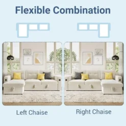 84 Inch Sleeper Sofa Couch, L-Shaped Sofa, Convertible Pull Out Sofa Bed With Storage, Charging Station, Led Lights, Modern Sectional Sofa 12 84 Inch Sleeper Sofa Couch, L-Shaped Sofa, Convertible Pull Out Sofa Bed With Storage, Charging Station, Led Lights, Modern Sectional Sofa -Garvee Sales GUEST 735f4a9d de18 49c5 8686 cffcddf108aa