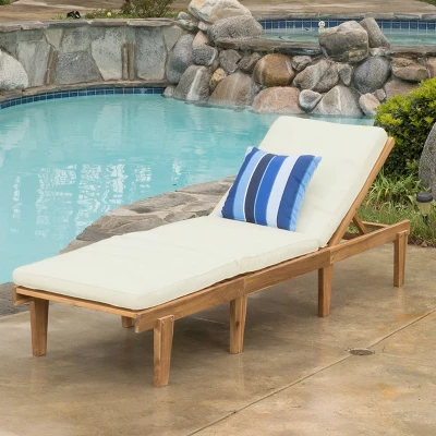 Outdoor Patio Lounger Recliner Chair, Heavy-Duty Reclining Chair Sunbed With Cushion, Chaise Lounge Chair For Outdoor Garden Yard Patio Poolside 6 Outdoor Patio Lounger Recliner Chair, Heavy-Duty Reclining Chair Sunbed With Cushion, Chaise Lounge Chair For Outdoor Garden Yard Patio Poolside - Image 6