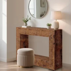 47" Farmhouse Console Table With Storage Shelf, Wood Sofa Table Behind Couch 8 47" Farmhouse Console Table With Storage Shelf, Wood Sofa Table Behind Couch -Garvee Sales GUEST 755ae3ca 59b4 4361 a768 012378c15c11