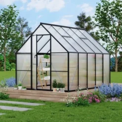 8x16FT Aluminum-Framed Polycarbonate Greenhouse, Heavy Duty Polycarbonate Greenhouse, Large Enhanced Aluminum GreenhouseKit For Outdoors 24 8x16FT Aluminum-Framed Polycarbonate Greenhouse, Heavy Duty Polycarbonate Greenhouse, Large Enhanced Aluminum GreenhouseKit For Outdoors -Garvee Sales GUEST 7598c4b3 7f99 4a7f b78a ebb21221fc98