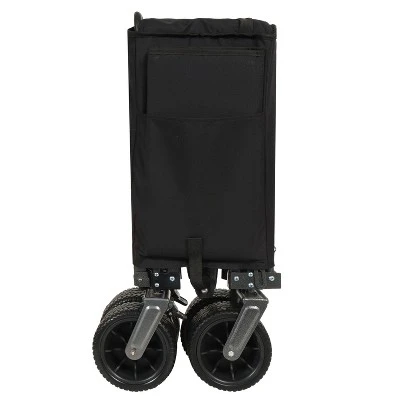 49" 300L Collapsible Folding Beach Wagon With Tailgate, All-Terrain 7"x 4" Big Wheels, Heavy Duty 400LBS Beach Wagon Cart For Garden Sports Camping 5 49" 300L Collapsible Folding Beach Wagon With Tailgate, All-Terrain 7"x 4" Big Wheels, Heavy Duty 400LBS Beach Wagon Cart For Garden Sports Camping - Image 5