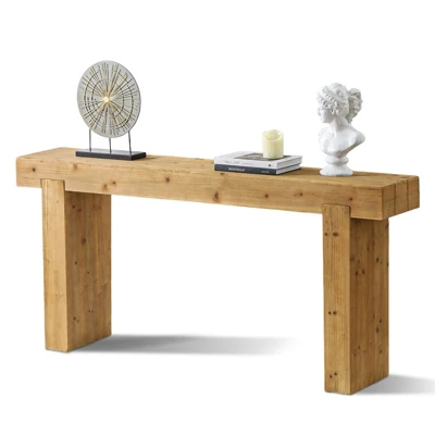 63" Entryway Console Table, Wooden Narrow Behind Couch Table, Rectangular Narrow Long Sofa Table, Sofa Foyer Table For Entryway Hallway Living Room 5 63" Entryway Console Table, Wooden Narrow Behind Couch Table, Rectangular Narrow Long Sofa Table, Sofa Foyer Table For Entryway Hallway Living Room - Image 5