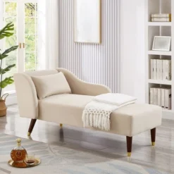 Modern Velvet Chaise Lounge Chair, Upholstered Arm Chaise Lounge With Curved Armrest, Sleeper Lounge Sofa Couch For Bedroom Office Living Room 15 Modern Velvet Chaise Lounge Chair, Upholstered Arm Chaise Lounge With Curved Armrest, Sleeper Lounge Sofa Couch For Bedroom Office Living Room -Garvee Sales GUEST 768b8dd5 b976 4da6 9edd a52d433407cb